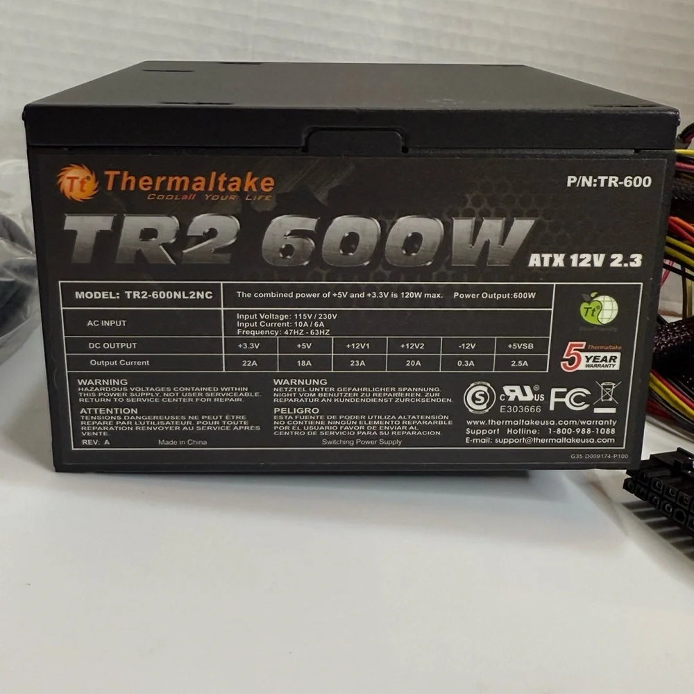 TR2 600W Power Supply - Black